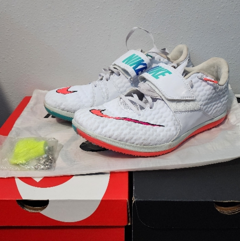 Nike Zoom High Jump Elite White and Ombre sz. 12